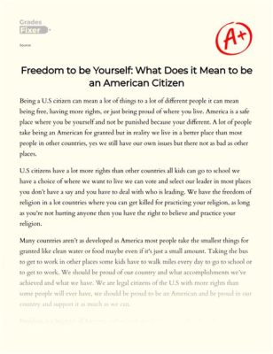 What Does It Mean to Be an American Citizen: An In-Depth Essay with Multiple Perspectives